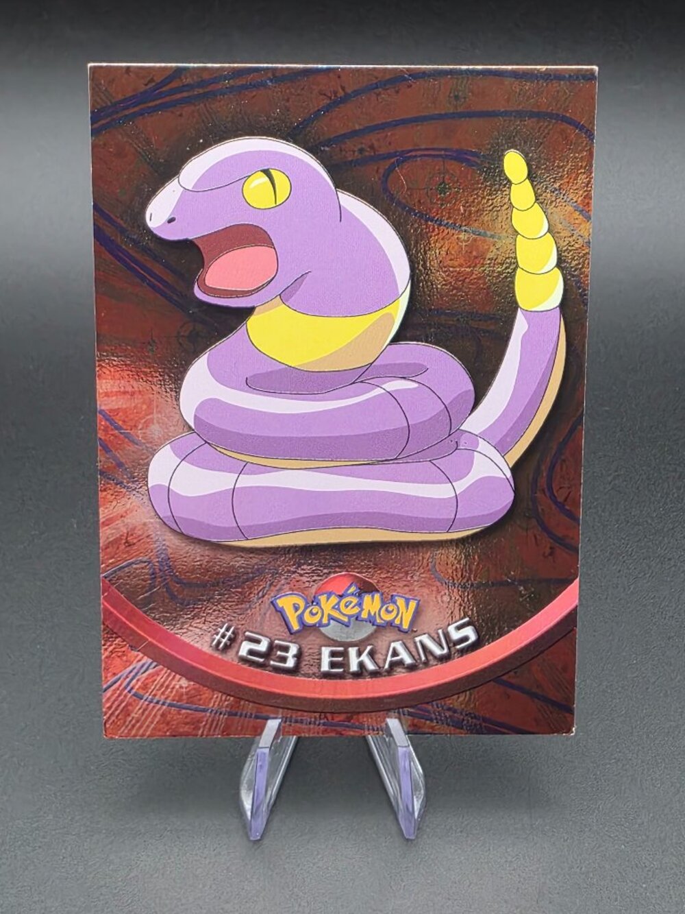 HP! TARGETS HOLO Foil #23 Ekans Series 1 Topps Pokémon Blue Label HP
